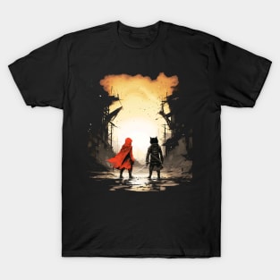 Red Storm & The Whiskered Warrior T-Shirt